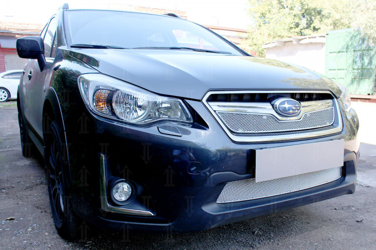 Сетка защитная в бампер Premium хром Strelka Subaru XV 2012-2016 Сетка защитная в бампер Premium хром Strelka → SUBXV.PREMIUM.chrome :: TUNING`Leader /img3
