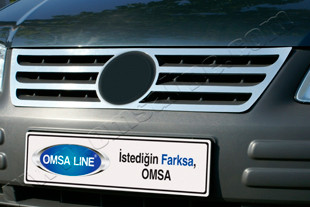Стальная накладка на решетку радиатора Omsa Line Volkswagen Caddy III 2004-2009 > TUNINGLeader.ru