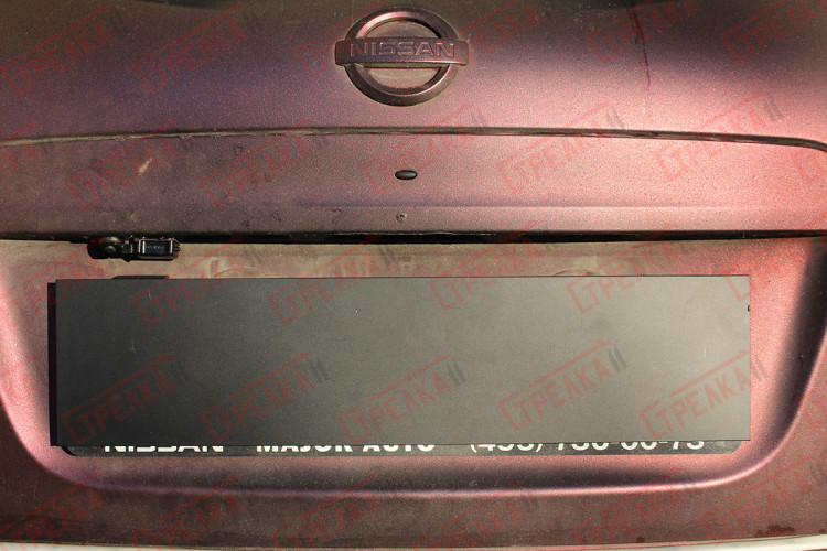 Защита камеры заднего вида Стрелка Nissan Qashqai+2 2008-2013 Защита камеры заднего вида Стрелка → 29269040-360 :: TUNING`Leader /img6