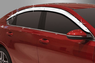 Дефлекторы на окна хромированные Autoclover (6 элементов) B480: KIA Cerato 2018-2020, KIA Cerato FL 2021- > TUNING`Leader Дефлекторы на окна хромированные Autoclover (6 элементов) KIA Cerato 2018-2020, KIA Cerato FL 2021- > TUNINGLeader.ru