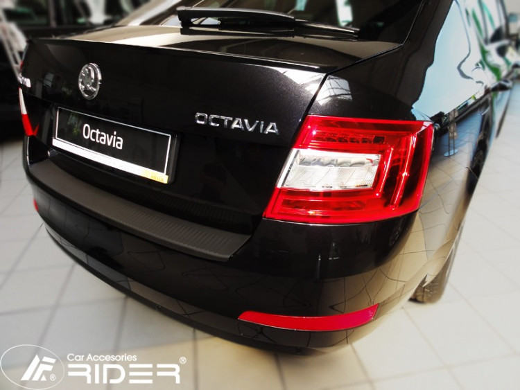 Накладка на задний бампер пластиковая Rider Skoda Octavia III 2013-2017 Накладка на задний бампер пластиковая Rider → N-0037 :: TUNING`Leader /img2