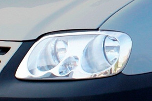 Стальные накладки на передние фары Omsa Line Volkswagen Caddy III 2004-2009 > TUNINGLeader.ru
