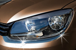 Стальные накладки на передние фары Omsa Line Volkswagen Caddy III 2004-2009, Volkswagen Caddy III FL 2010-2014, Volkswagen Caddy III FL 2015-2021 > TUNINGLeader.ru