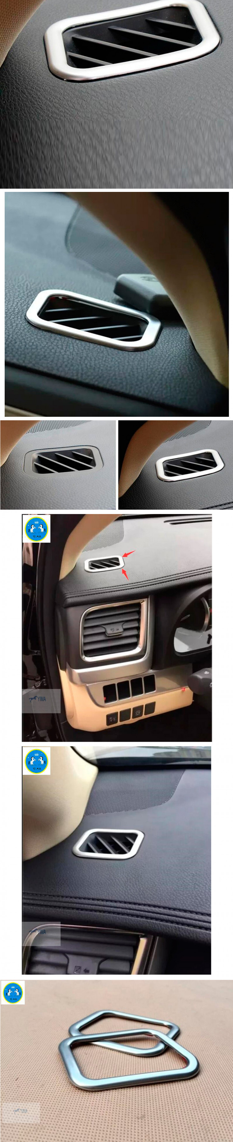 Накладки на верхние воздуховоды OEM-Tuning Toyota Highlander 2014-2016, Toyota Highlander FL 2017-2019 Накладки на верхние воздуховоды OEM-Tuning → CNT17-15HLD-067 :: TUNING`Leader /img1