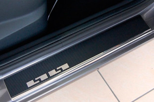 Накладки на пороги стальные карбон Alu-Frost 29-1773 `: Mazda 3 2013-2016, Mazda 3 FL 2016-2018 > TUNING`Leader Накладки на пороги стальные карбон Alu-Frost Mazda 3 2013-2016, Mazda 3 FL 2016-2018 > TUNINGLeader.ru
