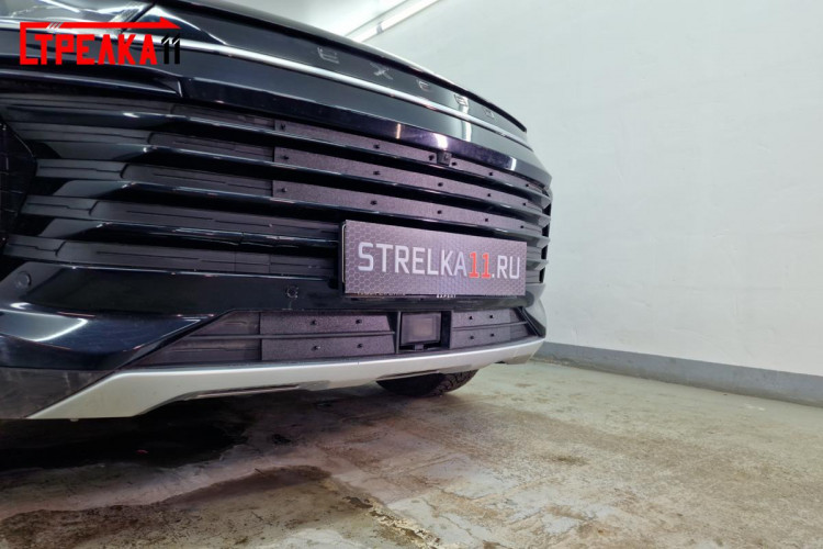 Зимняя защита радиатора на стяжке Strelka Exeed TXL FL 2021- Зимняя защита радиатора на стяжке Strelka → ZZ.EXTXL20.bot :: TUNING`Leader /img3
