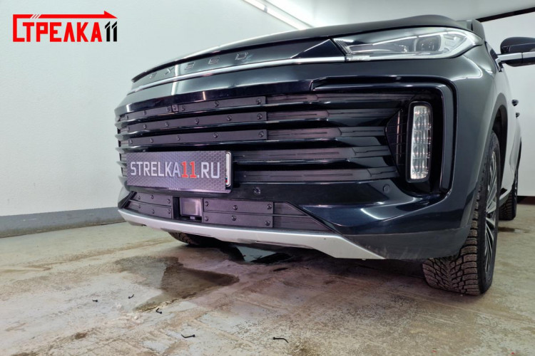 Сетка защитная в бампер зимний пакет Strelka Exeed TXL FL 2021- Сетка защитная в бампер зимний пакет Strelka → VZP :: TUNING`Leader /img13