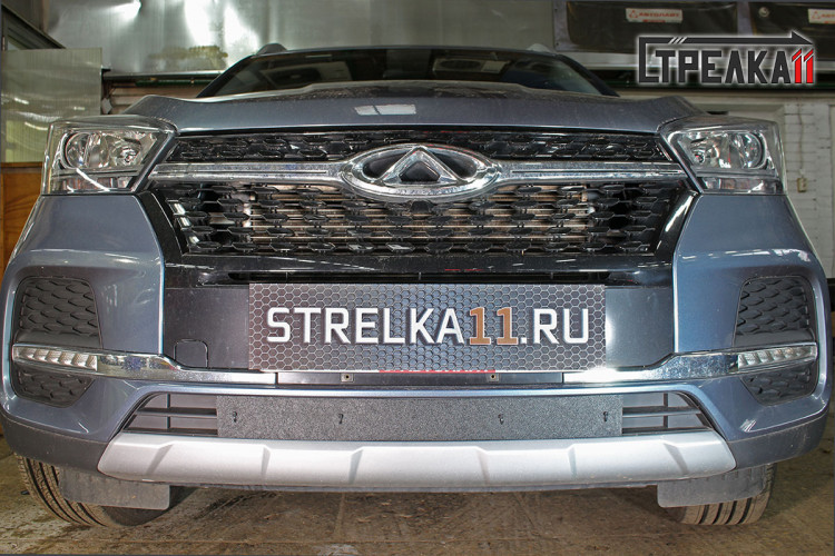 Зимняя защита радиатора на стяжке Strelka Chery Tiggo 4 2018- Зимняя защита радиатора на стяжке Strelka → ZZ.CHTIG4.bot :: TUNING`Leader /img2