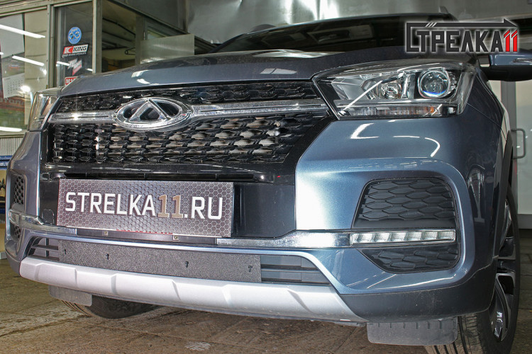 Зимняя защита радиатора на стяжке Strelka Chery Tiggo 4 2018- Зимняя защита радиатора на стяжке Strelka → ZZ.CHTIG4.bot :: TUNING`Leader /img3