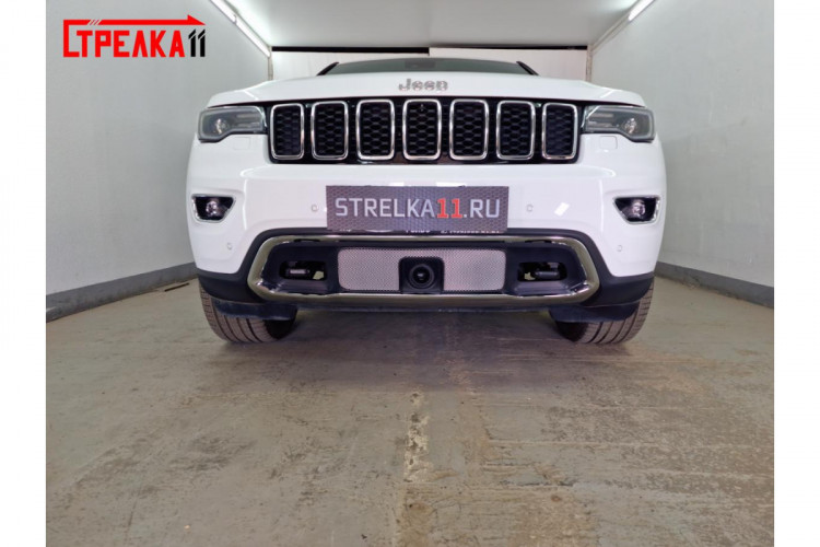 Сетка защитная в бампер Standart хром Strelka Jeep Grand Cherokee FL 2018- Сетка защитная в бампер Standart хром Strelka → JGCH18.bot2.chrome :: TUNING`Leader /img9