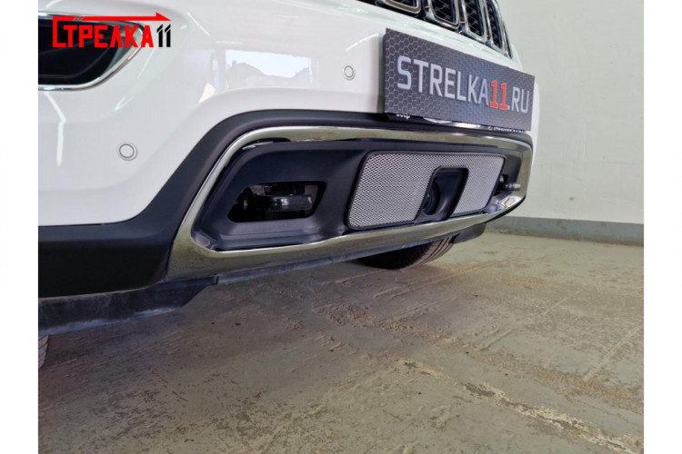 Сетка защитная в бампер Standart хром Strelka Jeep Grand Cherokee FL 2018- Сетка защитная в бампер Standart хром Strelka → JGCH18.bot2.chrome :: TUNING`Leader /img11