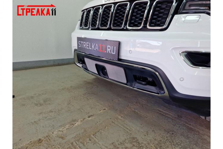 Сетка защитная в бампер Standart хром Strelka Jeep Grand Cherokee FL 2018- Сетка защитная в бампер Standart хром Strelka → JGCH18.bot2.chrome :: TUNING`Leader /img13