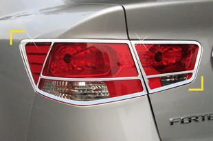 Хромированные накладки на задние фонари Kyoungdong KIA Cerato 2009-2011, KIA Cerato FL 2011-2012 > TUNINGLeader.ru