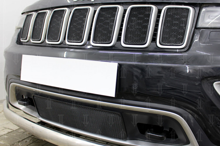 Сетка защитная в бампер Standart черный Strelka Jeep Grand Cherokee FL 2018- Сетка защитная в бампер Standart черный Strelka → JGCH18.bot2.black :: TUNING`Leader /img4