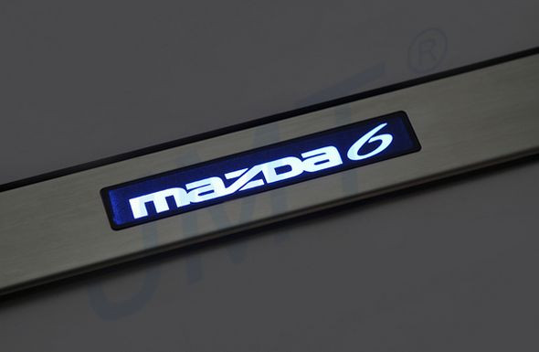 Накладки на пороги с Led-подсветкой JMT Mazda 6 2008-2010, Mazda 6 FL 2010-2012 Накладки на пороги с Led-подсветкой JMT → 24387 :: TUNING`Leader /img5