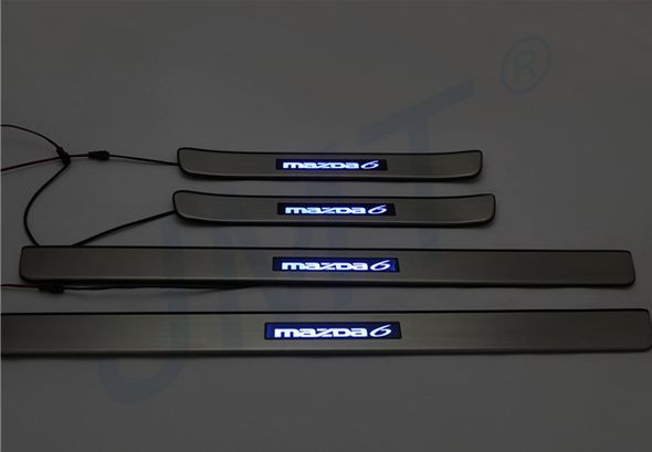 Накладки на пороги с Led-подсветкой JMT Mazda 6 2008-2010, Mazda 6 FL 2010-2012 Накладки на пороги с Led-подсветкой JMT → 24387 :: TUNING`Leader /img3