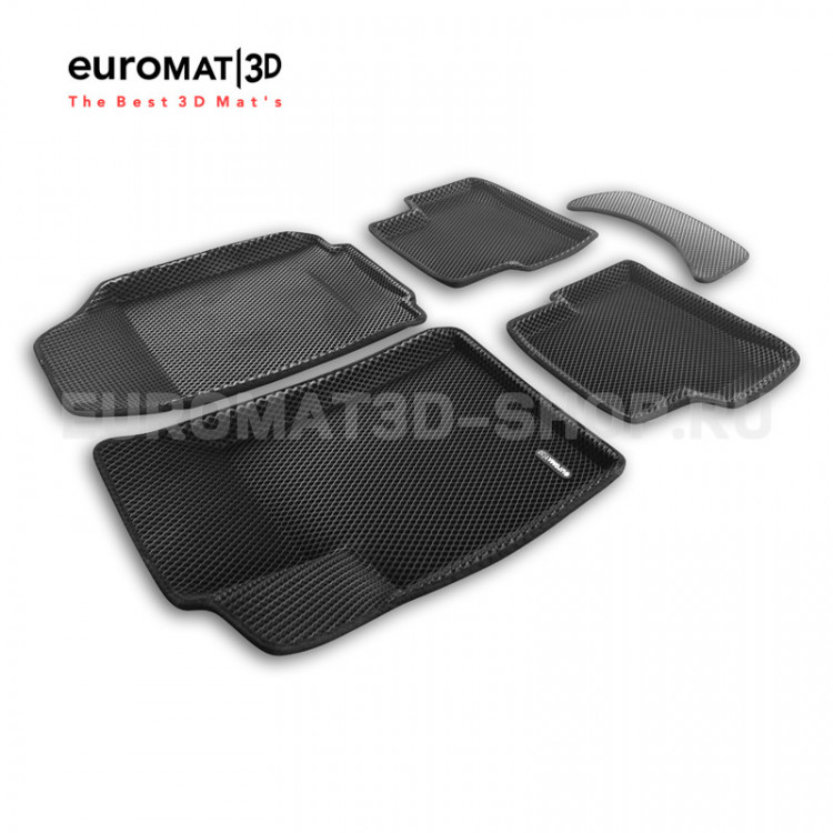 Коврики EVA (ЕВА) черные 3D Euromat Chevrolet Aveo SD 2011-, Chevrolet Aveo HB 2011- Коврики EVA (ЕВА) черные 3D Euromat → EM3DEVA-001501 :: TUNING`Leader /img2