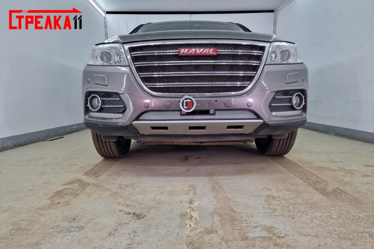 Сетка защитная в бампер Standart хром Strelka → HAVH6.chrome :: TUNING`Leader /img1