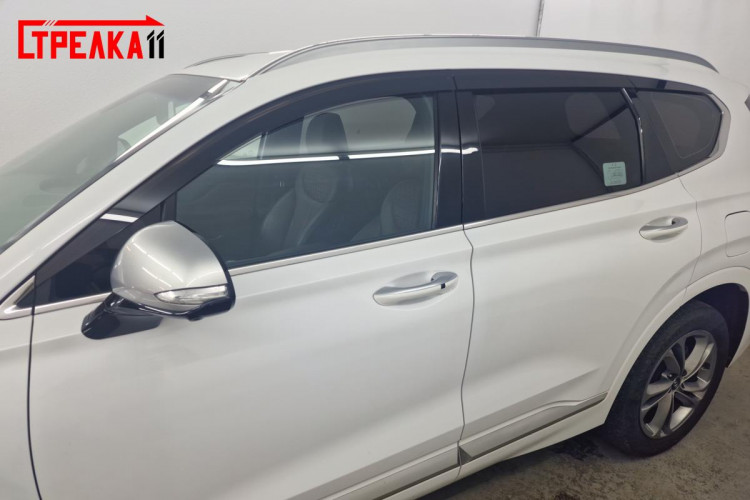 Дефлекторы на окна тонированные 2D Strelka (4+2 элемента) Hyundai Santa Fe 2018-2020, Hyundai Santa Fe FL 2021-2023 Дефлекторы на окна тонированные 2D Strelka (4+2 элемента) → 2D142-6.S11 :: TUNING`Leader /img7