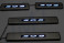 Накладки на пороги стальные с LED подсветкой JMT