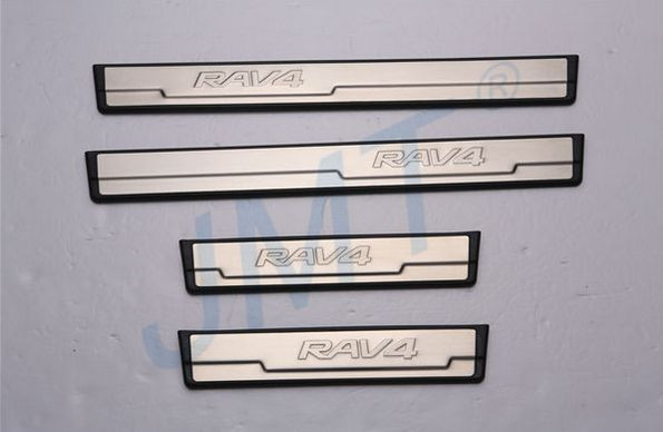 Накладки на пороги стальные JMT Toyota RAV4 2013-2015, Toyota RAV4 FL 2016-2017 Накладки на пороги стальные JMT → 24487 :: TUNING`Leader /img1