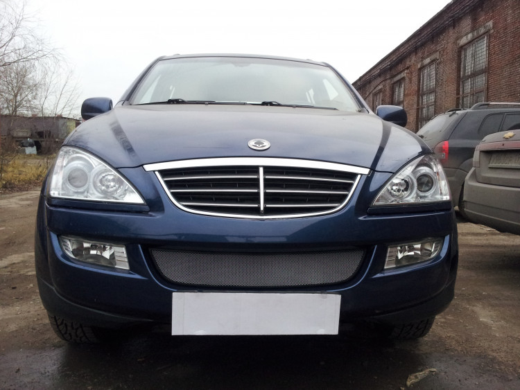Сетка защитная в бампер Standart хром Strelka SsangYong Kyron 2005-2015 Сетка защитная в бампер Standart хром Strelka → SYKR.chrome :: TUNING`Leader /img2