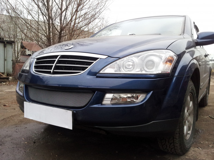 Сетка защитная в бампер Standart хром Strelka SsangYong Kyron 2005-2015 Сетка защитная в бампер Standart хром Strelka → SYKR.chrome :: TUNING`Leader /img3