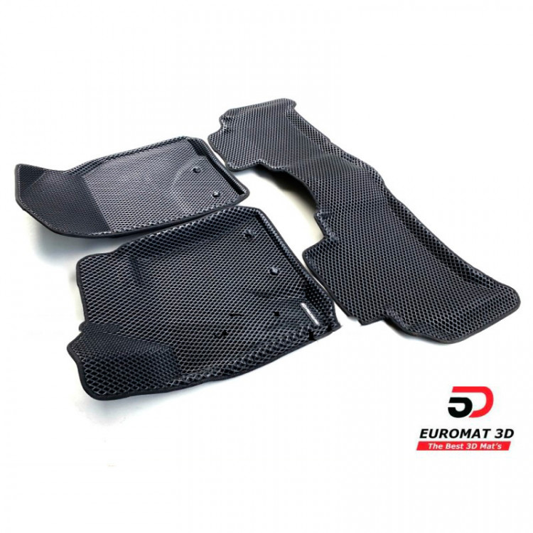 Коврики EVA (ЕВА) черные 3D Euromat Toyota Land Cruiser 200 FL 2012-2015, Toyota Land Cruiser 200 FL 2015-2021 Коврики EVA (ЕВА) черные 3D Euromat → EM3DEVA-005103 :: TUNING`Leader /img1