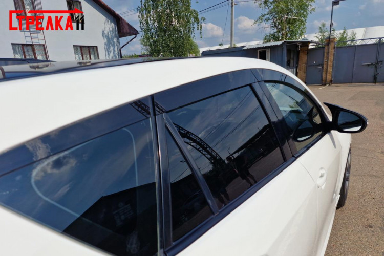 Дефлекторы на окна тонированные 2D Strelka (4+2 элемента, хэтчбек) Mazda 3 2009-2011, Mazda 3 FL 2011-2013 Дефлекторы на окна тонированные 2D Strelka (4+2 элемента, хэтчбек) → 2D117-6.S11 :: TUNING`Leader /img8