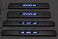 Накладки на пороги стальные с LED подсветкой JMT