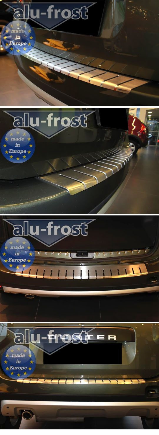 Накладка на площадку заднего бампера с загибом профилированная Alu-Frost Renault Duster 2011-2015 Накладка на площадку заднего бампера с загибом профилированная Alu-Frost → 25-3499 ` :: TUNING`Leader /img1