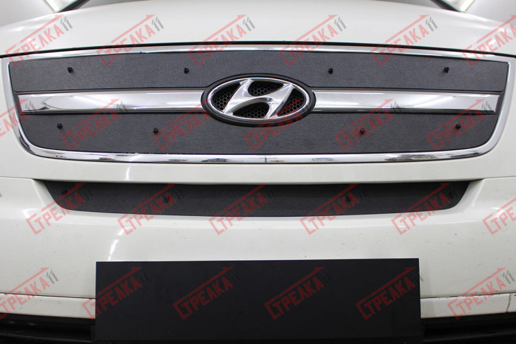 Зимняя защита радиатора на стяжке Strelka Hyundai Grand Starex (H-1) 2007-2015 Зимняя защита радиатора на стяжке Strelka → ZZ.HH1.07.mid :: TUNING`Leader /img5