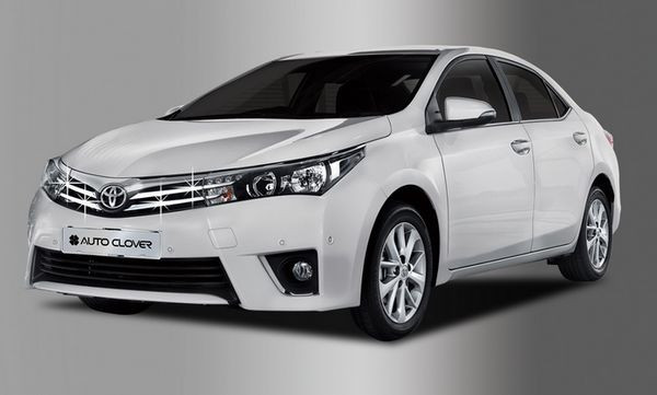 Накладки хромированные на решетку радиатора (верх) Autoclover Toyota Corolla 2013-2016, Toyota Corolla FL 2016-2019 Накладки хромированные на решетку радиатора (верх) Autoclover → C742 :: TUNING`Leader /img2