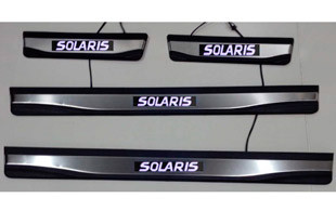 Накладки на пороги с Led подсветкой OEM Style JMT 82396: Hyundai Solaris 2017-2020, Hyundai Solaris FL 2021- > TUNING`Leader Накладки на пороги с Led подсветкой OEM Style JMT Hyundai Solaris 2017-2020, Hyundai Solaris FL 2021- > TUNINGLeader.ru