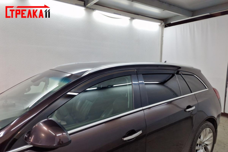 Дефлекторы на окна тонированные 2D Strelka (6 элементов) (универсал) Opel Insignia 2008-2013, Opel Insignia FL 2013-2017 Дефлекторы на окна тонированные 2D Strelka (6 элементов) (универсал) → 2D121-6.S11 :: TUNING`Leader /img2