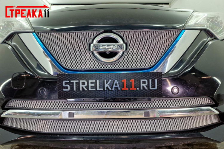 Сетка защитная в бампер Standart хром Strelka (Medalist X) Nissan Note FL 2016-2020 Сетка защитная в бампер Standart хром Strelka (Medalist X) → NNOT16.top.chrome :: TUNING`Leader /img3