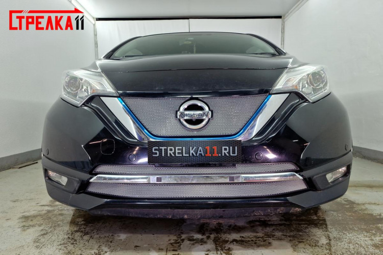 Сетка защитная в бампер Standart хром Strelka (Medalist X) Nissan Note FL 2016-2020 Сетка защитная в бампер Standart хром Strelka (Medalist X) → NNOT16.top.chrome :: TUNING`Leader /img4