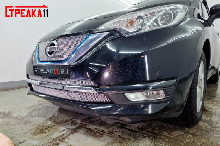 Сетка защитная в бампер Standart хром Strelka (Medalist X) Nissan Note FL 2016-2020 Сетка защитная в бампер Standart хром Strelka (Medalist X) → NNOT16.top.chrome :: TUNING`Leader /img6