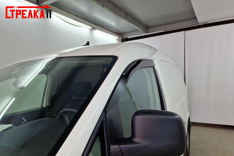 Дефлекторы на окна тонированные 2D Strelka (передние) Volkswagen Caddy III 2004-2009, Volkswagen Caddy III FL 2010-2014, Volkswagen Caddy III FL 2015-2021 Дефлекторы на окна тонированные 2D Strelka (передние) → 2D111-2.S11 :: TUNING`Leader /img3