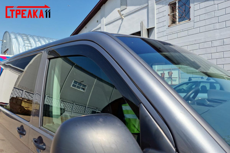 Дефлекторы на окна тонированные 2D Strelka (передние) Volkswagen Transporter (T5) FL 2010-2015, Volkswagen Multivan (T5) FL 2010-2015, Volkswagen Caravelle (T5) 2003-2009 и еще др. 3 моделей Дефлекторы на окна тонированные 2D Strelka (передние) → 2D112-2.S11 :: TUNING`Leader /img7