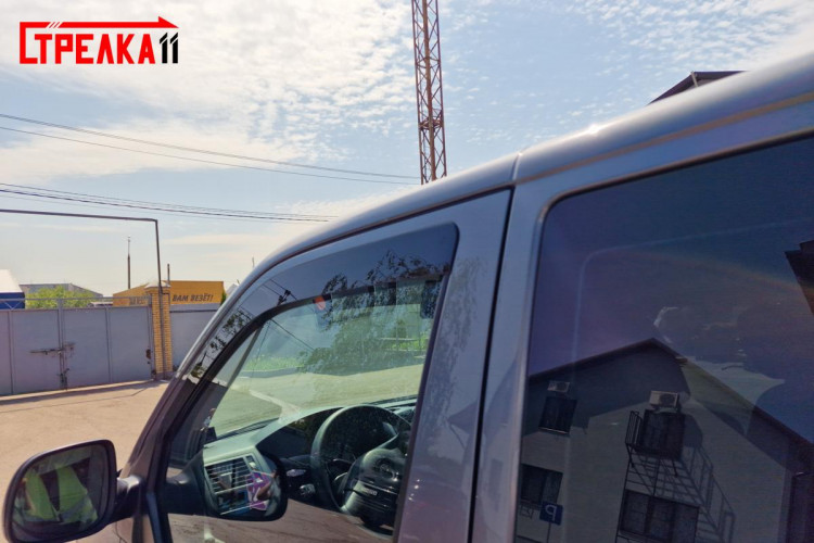 Дефлекторы на окна тонированные 2D Strelka (передние) Volkswagen Transporter (T5) FL 2010-2015, Volkswagen Multivan (T5) FL 2010-2015, Volkswagen Caravelle (T5) 2003-2009 и еще др. 3 моделей Дефлекторы на окна тонированные 2D Strelka (передние) → 2D112-2.S11 :: TUNING`Leader /img12