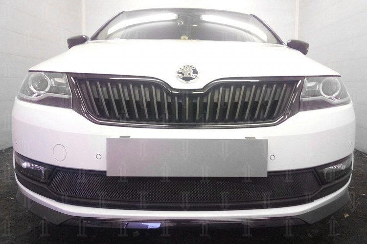Сетка защитная в бампер Standart черный Strelka Skoda Rapid FL 2017-2019 Сетка защитная в бампер Standart черный Strelka → SKRAP17.black :: TUNING`Leader /img2