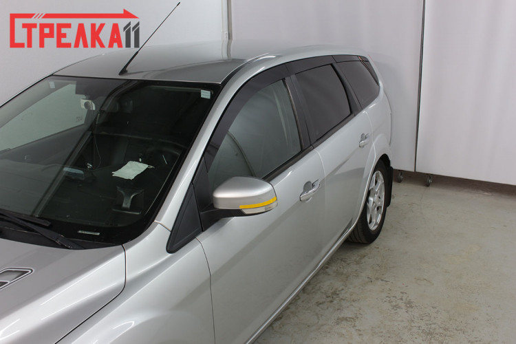 Дефлекторы на окна тонированные 2D Strelka (6 элементов) Ford Focus II SW 2005-2013 Дефлекторы на окна тонированные 2D Strelka (6 элементов) → 2D022-6.S11 :: TUNING`Leader /img3