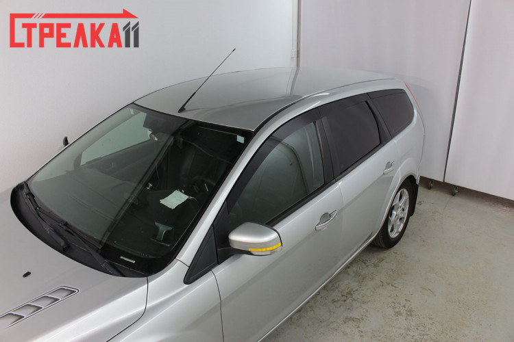 Дефлекторы на окна тонированные 2D Strelka (6 элементов) Ford Focus II SW 2005-2013 Дефлекторы на окна тонированные 2D Strelka (6 элементов) → 2D022-6.S11 :: TUNING`Leader /img4
