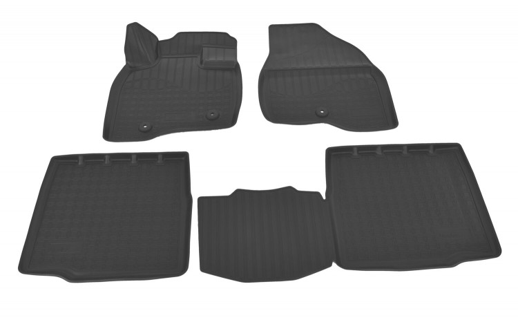 Коврики в салон полиуретановые черные 3D Norplast (5 мест) Ford Explorer FL 2018-2019 Коврики в салон полиуретановые черные 3D Norplast (5 мест) → NPA11-C22-185 :: TUNING`Leader /img1