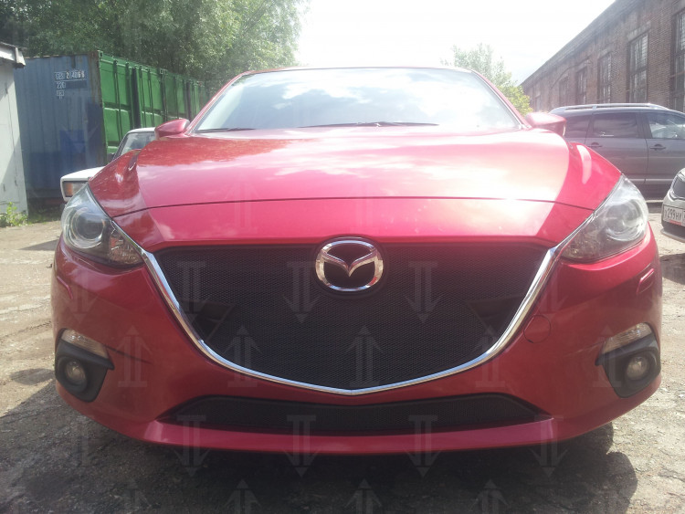 Сетка защитная в бампер Standart черный Strelka Mazda 3 2013-2016 Сетка защитная в бампер Standart черный Strelka → MAZ13 :: TUNING`Leader /img2