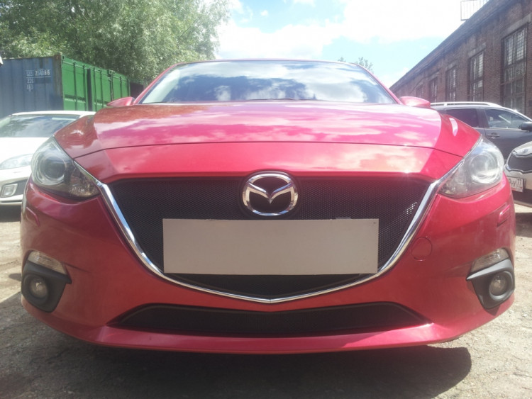 Сетка защитная в бампер Standart черный Strelka Mazda 3 2013-2016 Сетка защитная в бампер Standart черный Strelka → MAZ13 :: TUNING`Leader /img4