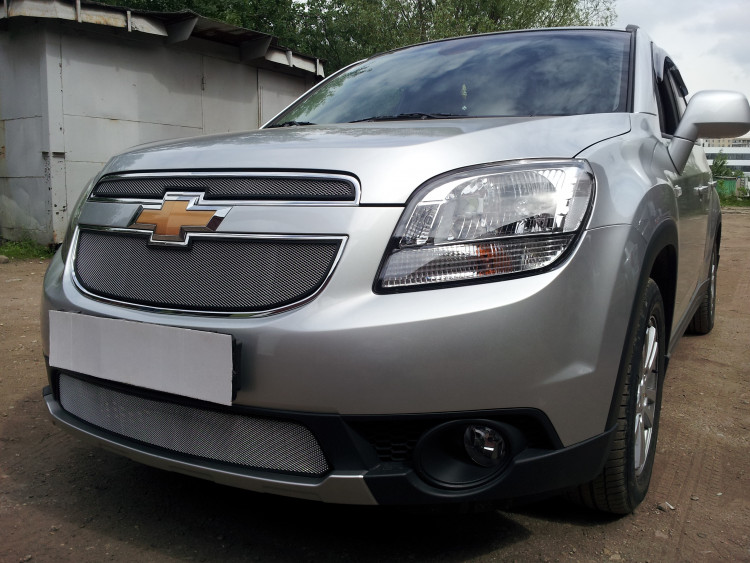 Сетка защитная в бампер Standart хром Strelka Chevrolet Orlando 2011- Сетка защитная в бампер Standart хром Strelka → CHORL :: TUNING`Leader /img2