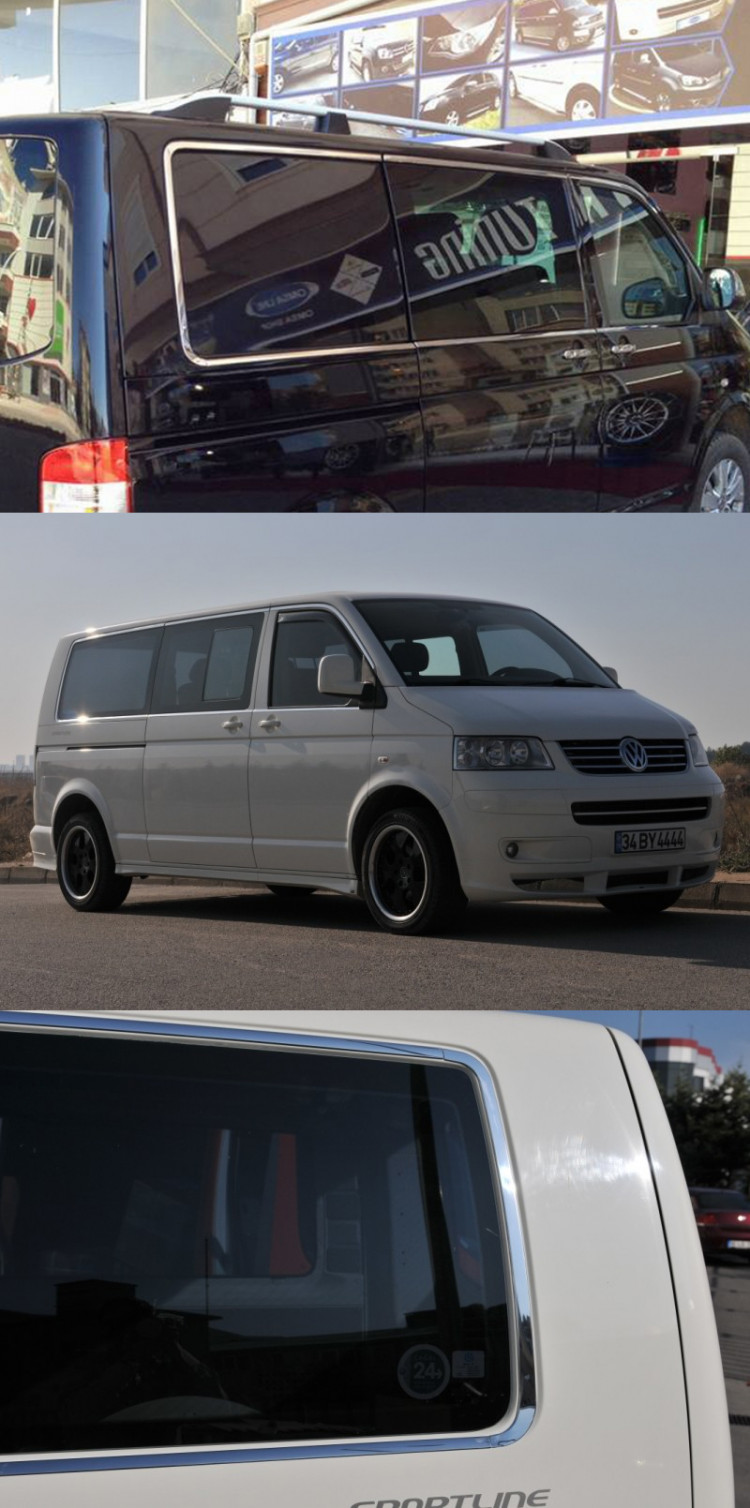 Стальные молдинги на окна дверей (14 элементов, длинная база) Omsa Line Volkswagen Multivan (T6) 2015-2019, Volkswagen Caravelle (T6) 2015-2019, Volkswagen Transporter (T5) 2003-2009 и еще др. 6 моделей Стальные молдинги на окна дверей (14 элементов, длинная база) Omsa Line → 7522147 :: TUNING`Leader /img2