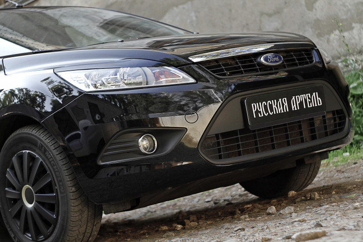 Реснички на передние фары Русская Артель Ford Focus II SD FL 2008-2010, Ford Focus II HB FL 2008-2010 Реснички на передние фары Русская Артель → REFF-004900 :: TUNING`Leader /img2